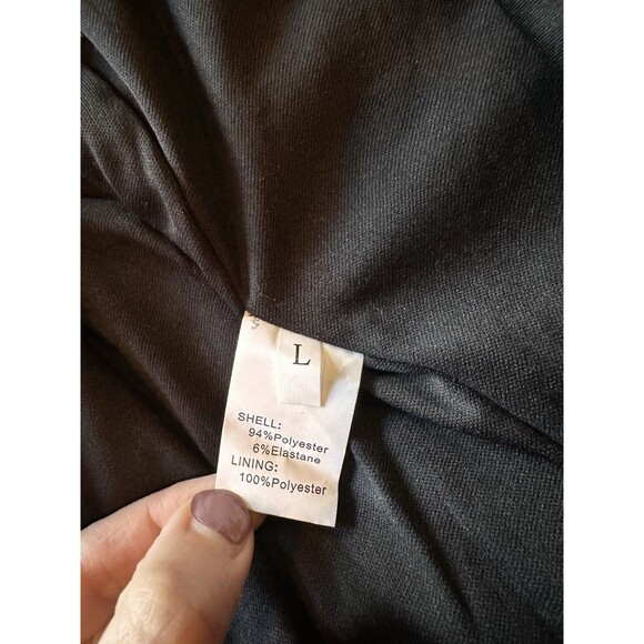 Retro Flapper Dress L Sequin Showgirl Black Fringe Roaring 20s Gatsby Burlesque - Picture 12 of 12